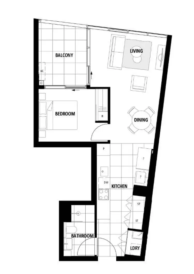 Floorplan of Homely apartment listing, 310/2 Grazier Lane, Belconnen ACT 2617