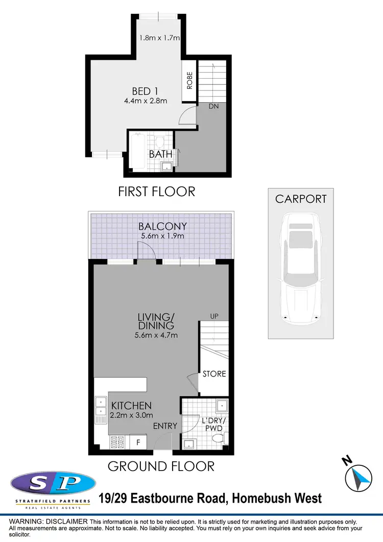 Floorplan of Homely apartment listing, 19/29-31 Eastbourne Road, Homebush West NSW 2140