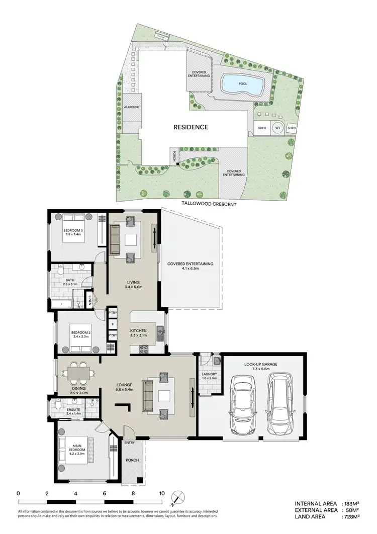 Floorplan of Homely house listing, 4 Tallowood Crescent, Ourimbah NSW 2258
