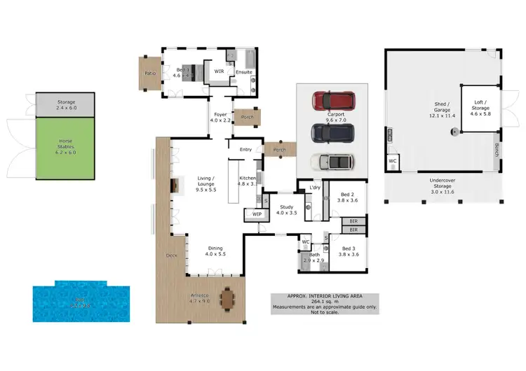 Floorplan of Homely rural property listing, 3515A Myrtleford Yackandandah Road, Yackandandah VIC 3749