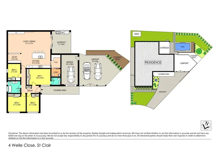 Floorplan of Homely house listing, 4 Welle Close, St Clair NSW 2330