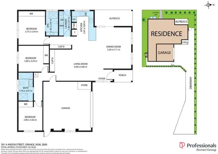Floorplan of Homely house listing, 391A Anson Street, Orange NSW 2800