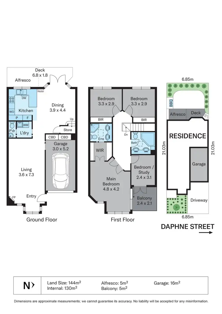Floorplan of Homely house listing, 1B Daphne Street, Canterbury VIC 3126