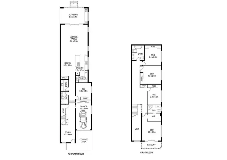 Floorplan of Homely semi-detached listing, 24B Grove Avenue, Narwee NSW 2209