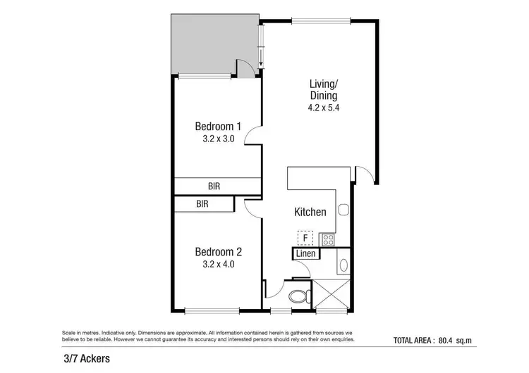 Floorplan of Homely unit listing, 3/7 Ackers Street, Hermit Park QLD 4812