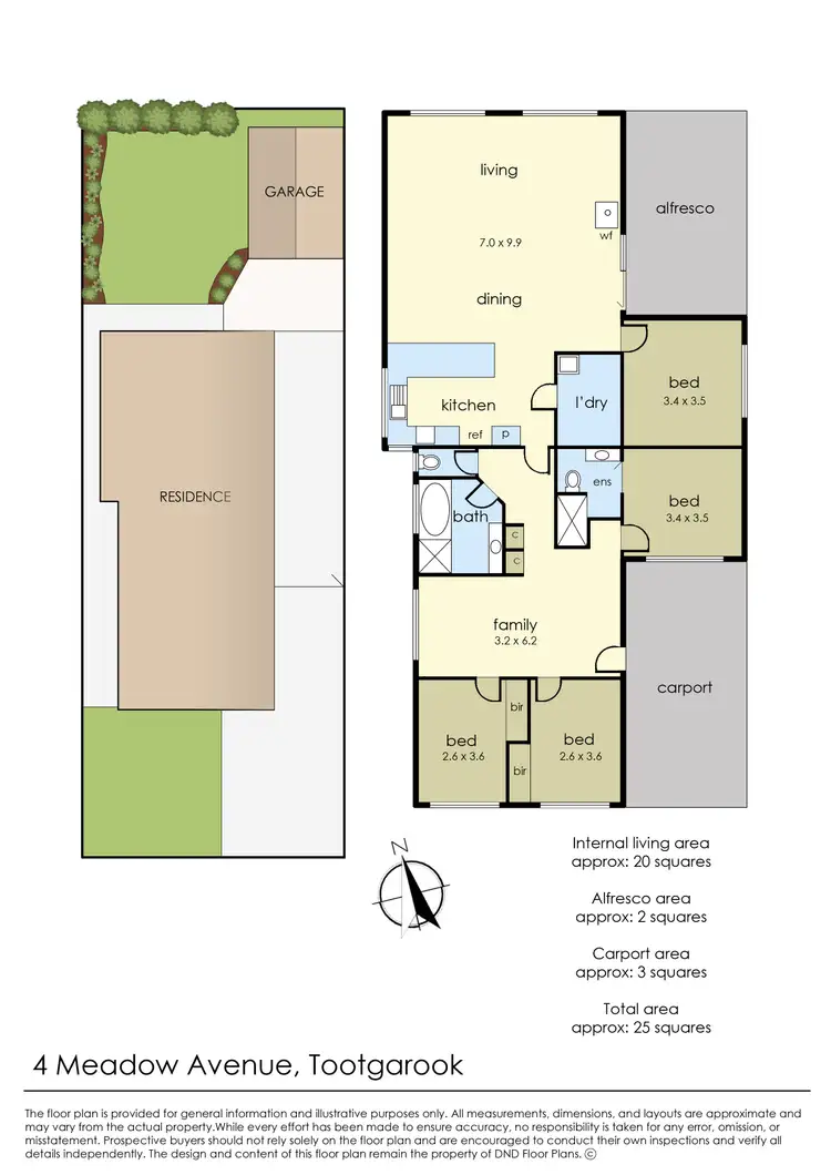 Floorplan of Homely house listing, 4 Meadow Avenue, Tootgarook VIC 3941