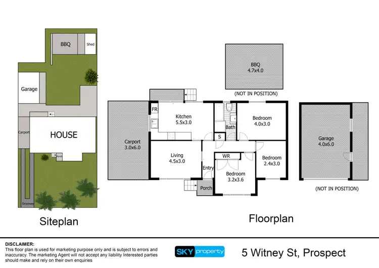 Floorplan of Homely house listing, 5 Witney Street, Prospect NSW 2148