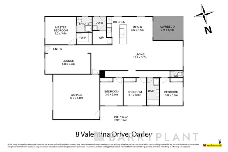 Floorplan of Homely house listing, 8 Valentina Drive, Darley VIC 3340