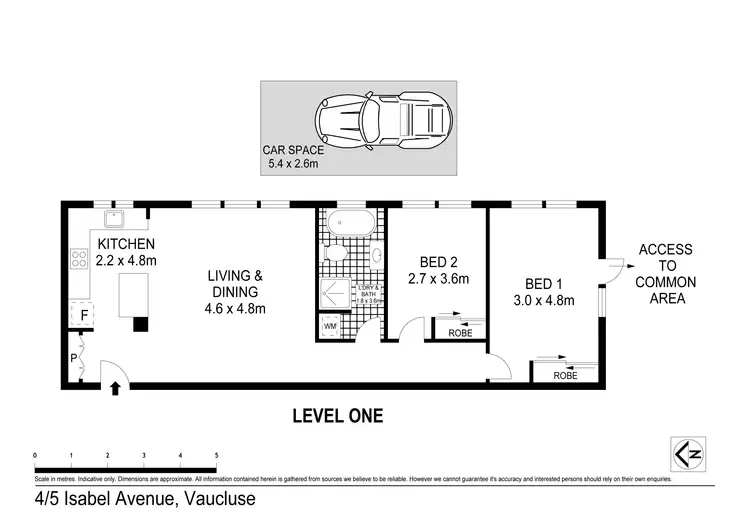 Floorplan of Homely apartment listing, 4/5 Isabel Avenue, Vaucluse NSW 2030