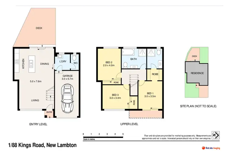 Floorplan of Homely townhouse listing, 1/88 Kings Road, New Lambton NSW 2305