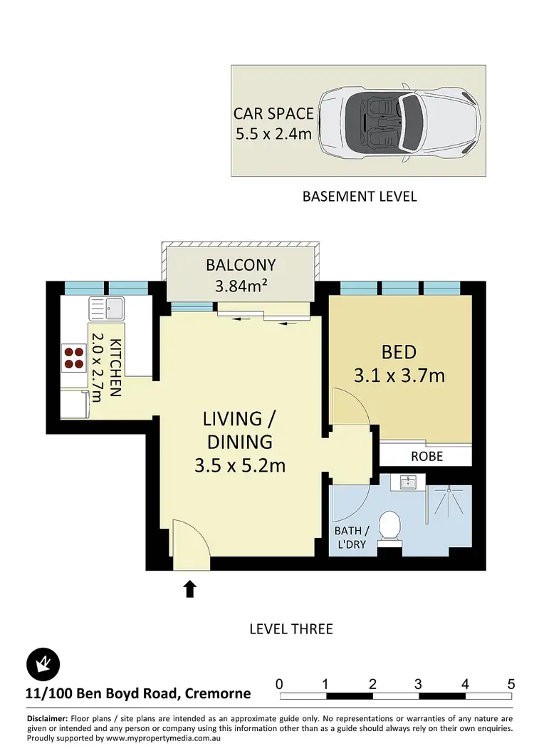 Floorplan of Homely apartment listing, 11/100 Ben Boyd Road, Neutral Bay NSW 2089