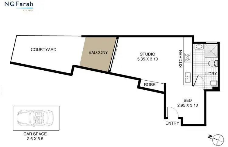 Floorplan of Homely apartment listing, 3/53-55B Frenchmans Road, Randwick NSW 2031