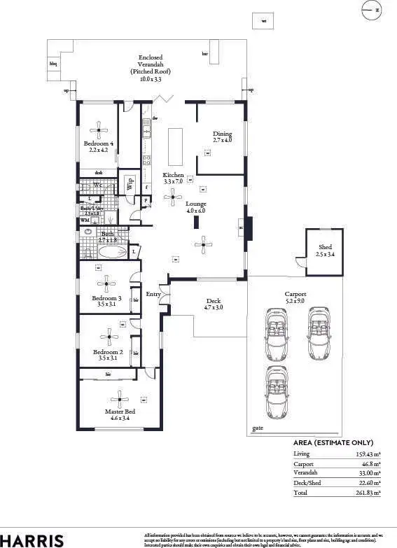 Floorplan of Homely house listing, 620 Military Road, Largs North SA 5016