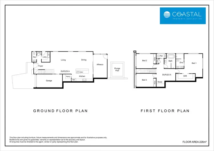 Floorplan of Homely semi-detached listing, 1/18 Black Wattle Circuit, Casuarina NSW 2487