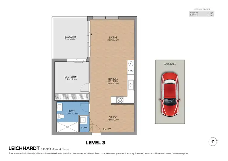 Floorplan of Homely apartment listing, 305/35b Upward Street, Leichhardt NSW 2040