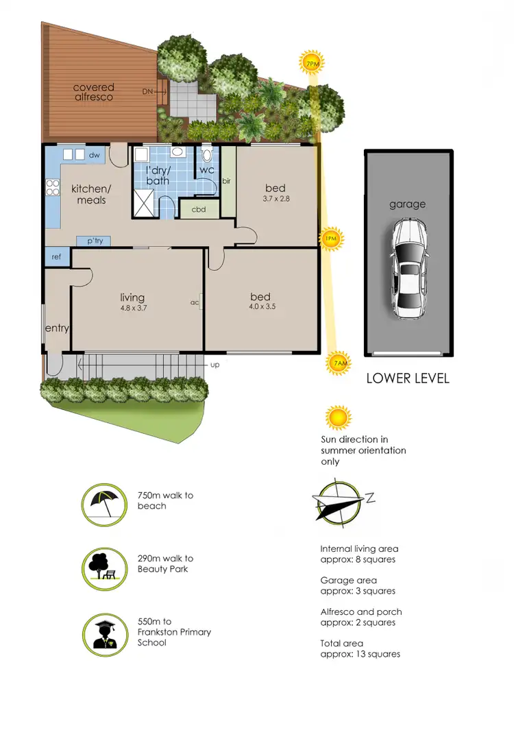Floorplan of Homely unit listing, 3/52 Williams Street, Frankston VIC 3199