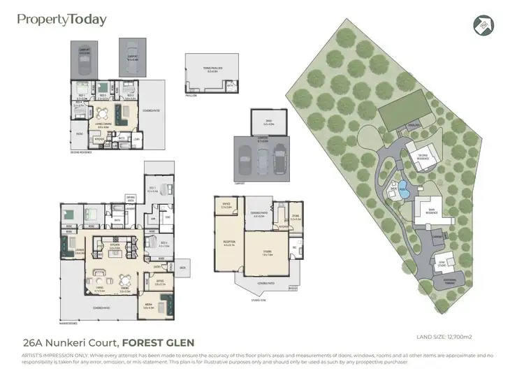 Floorplan of Homely house listing, 26A Nunkeri Court, Forest Glen QLD 4556