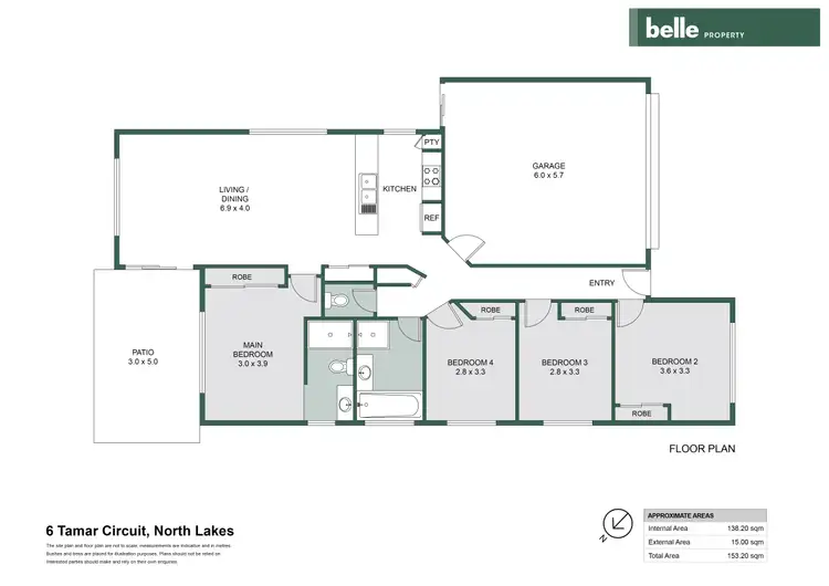 Floorplan of Homely house listing, 6 Tamar Circuit, North Lakes QLD 4509