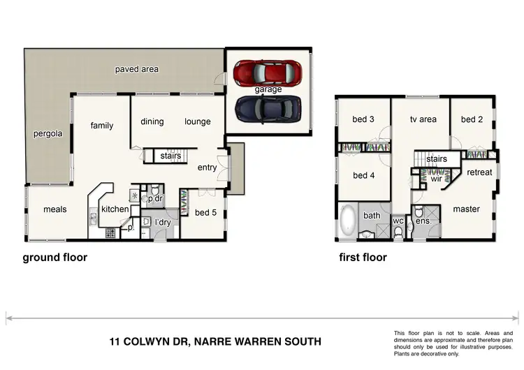 Floorplan of Homely house listing, 11 Colwyn Drive, Narre Warren South VIC 3805