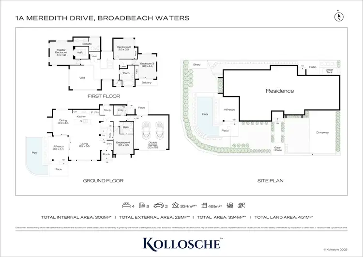 Floorplan of Homely house listing, 1a Meredith Drive, Broadbeach Waters QLD 4218