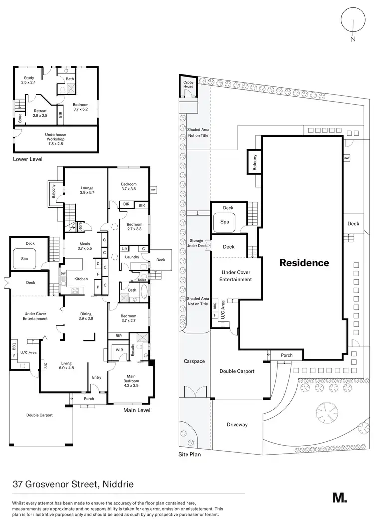 Floorplan of Homely house listing, 37 Grosvenor Street, Niddrie VIC 3042