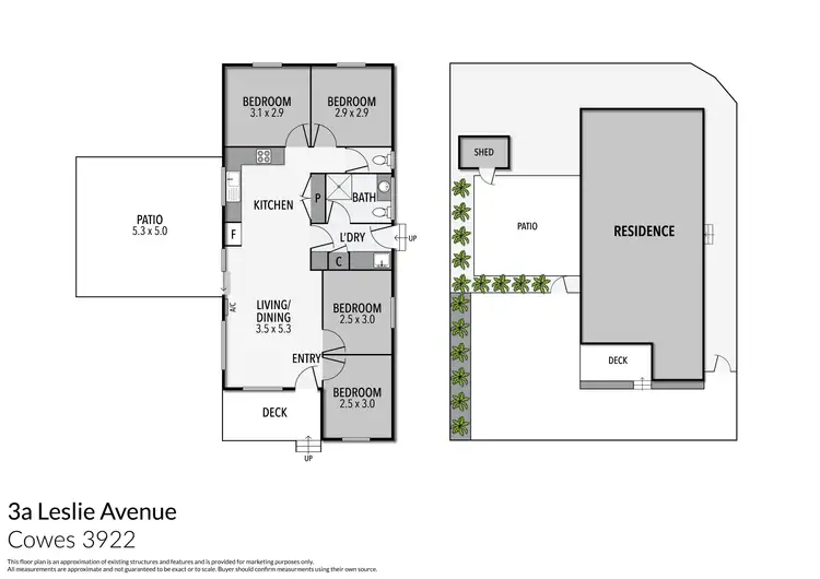 Floorplan of Homely house listing, 3a Leslie Avenue, Cowes VIC 3922