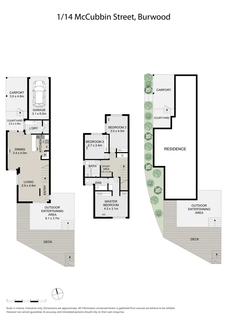 Floorplan of Homely townhouse listing, 1/14 Mccubbin Street, Burwood VIC 3125