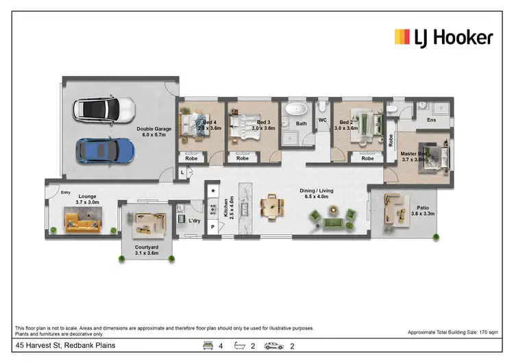 Floorplan of Homely house listing, 45 Harvest Street, Redbank Plains QLD 4301