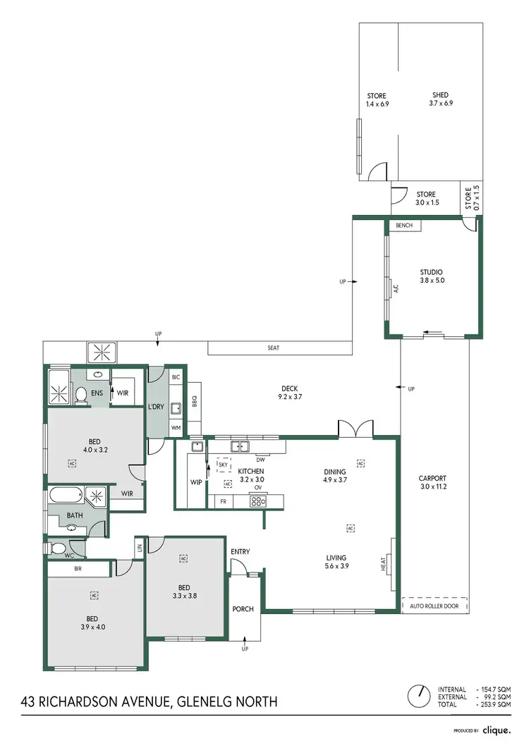 Floorplan of Homely house listing, 43 Richardson Avenue, Glenelg North SA 5045