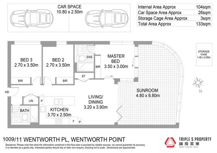 Floorplan of Homely apartment listing, 1009/11 Wentworth Place, Wentworth Point NSW 2127