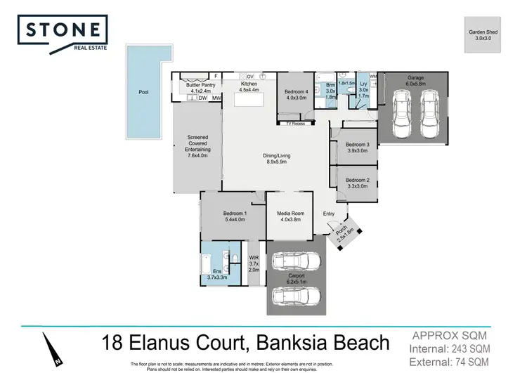 Floorplan of Homely house listing, 18 Elanus Court, Banksia Beach QLD 4507
