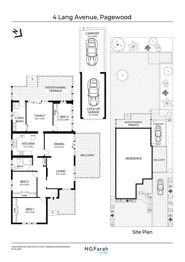 Floorplan of Homely house listing, 4 Lang Avenue, Pagewood NSW 2035
