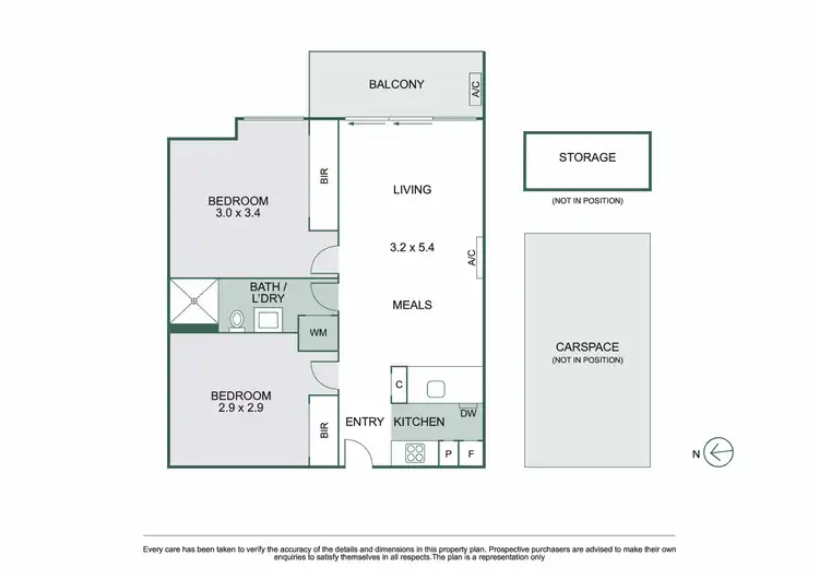 Floorplan of Homely apartment listing, 205/28 Stanley Street, Collingwood VIC 3066