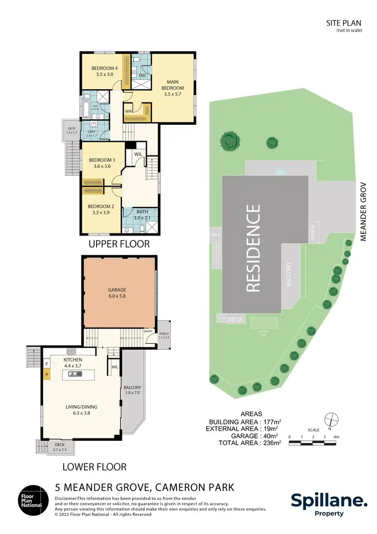 Floorplan of Homely house listing, 5 Meander Grove, Cameron Park NSW 2285