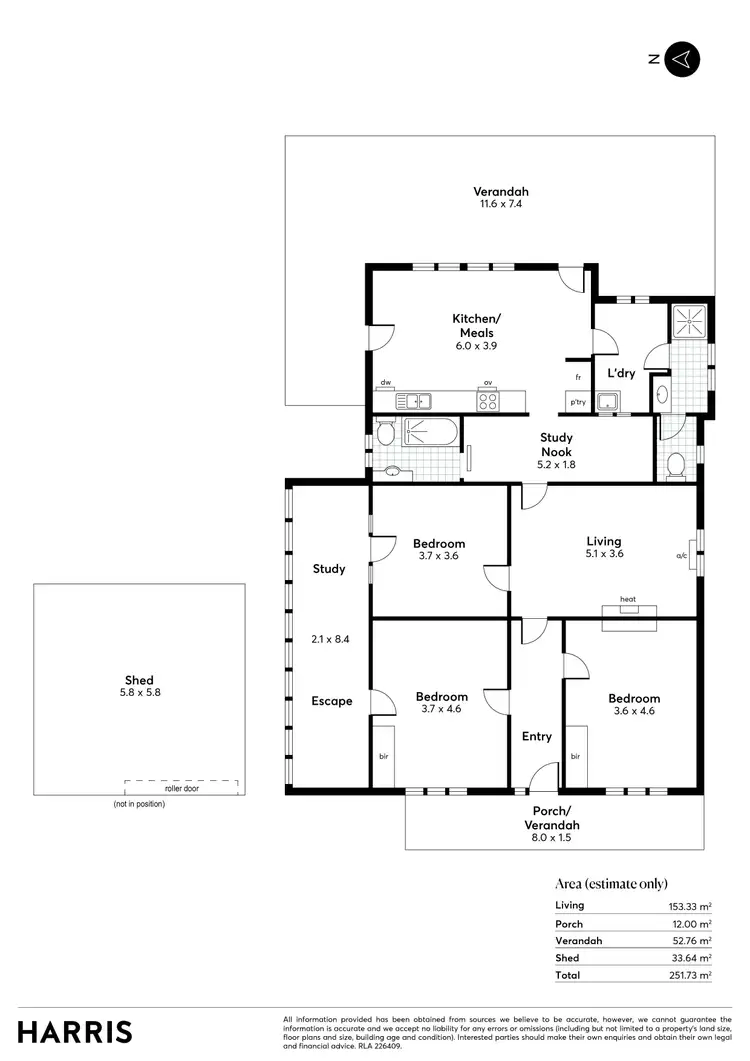 Floorplan of Homely house listing, 9 Northcliffe Street, Cumberland Park SA 5041