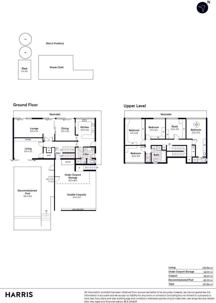 Floorplan of Homely house listing, 5 Alpha Crescent, Panorama SA 5041
