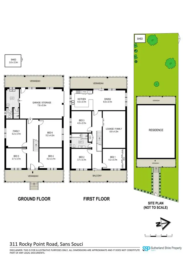 Floorplan of Homely house listing, 311 Rocky Point Road, Sans Souci NSW 2219