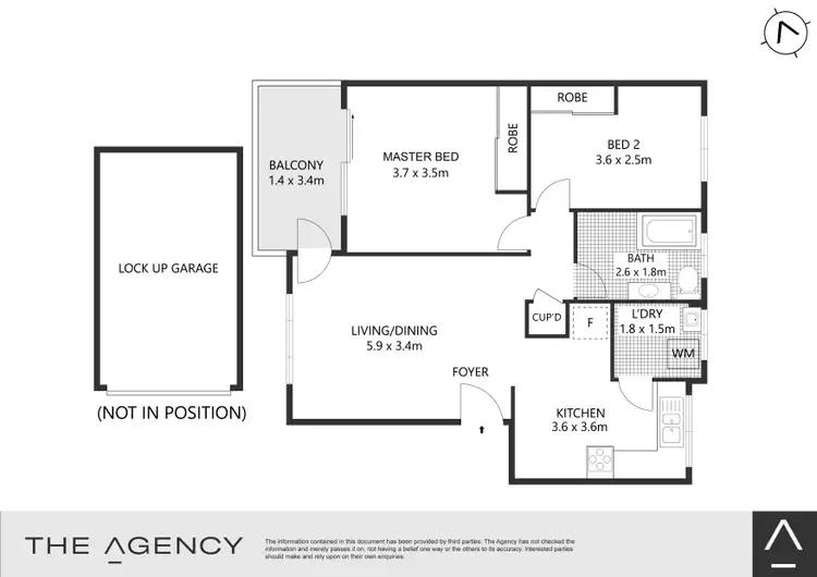 Floorplan of Homely apartment listing, 8/95 Queen Street, Ashfield NSW 2131