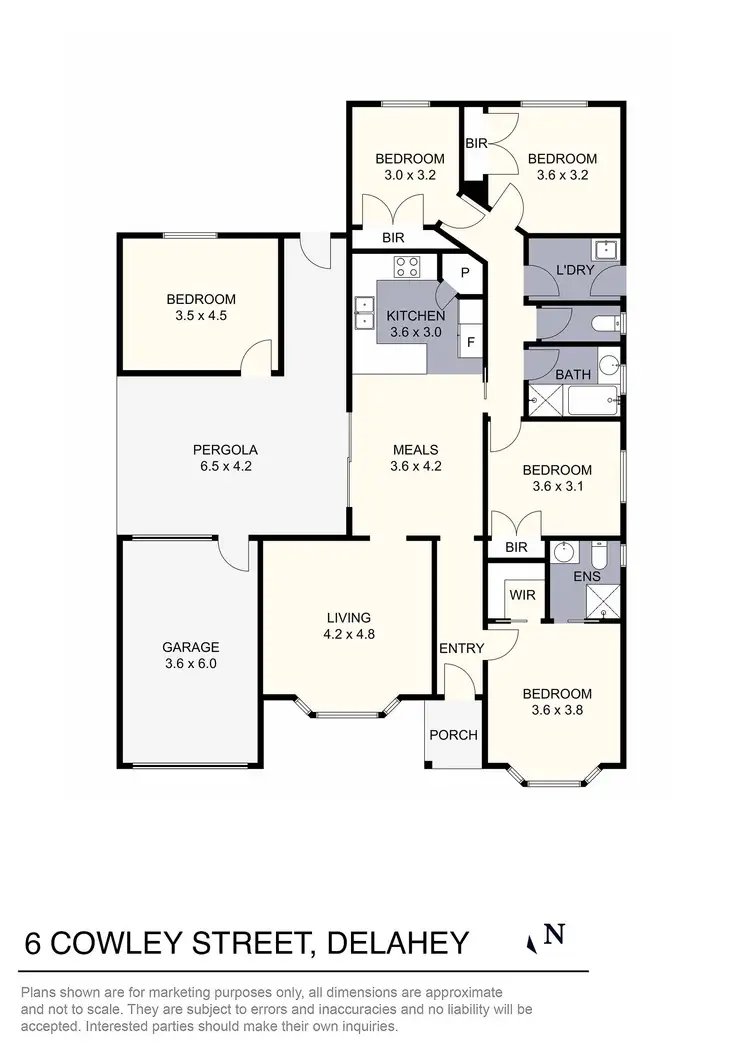 Floorplan of Homely house listing, 6 Cowley Street, Delahey VIC 3037