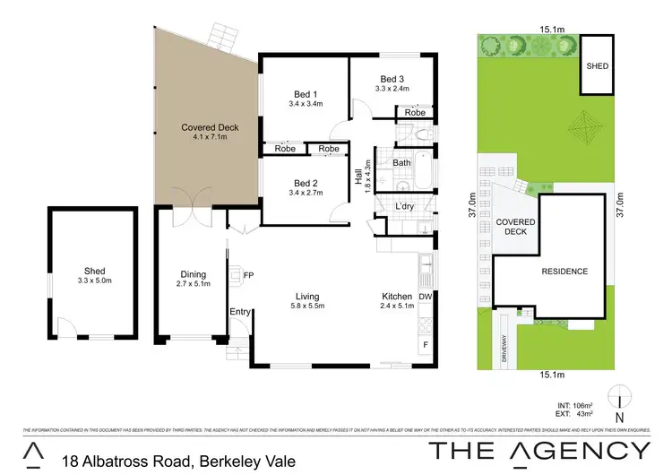 Floorplan of Homely house listing, 18 Albatross Road, Berkeley Vale NSW 2261