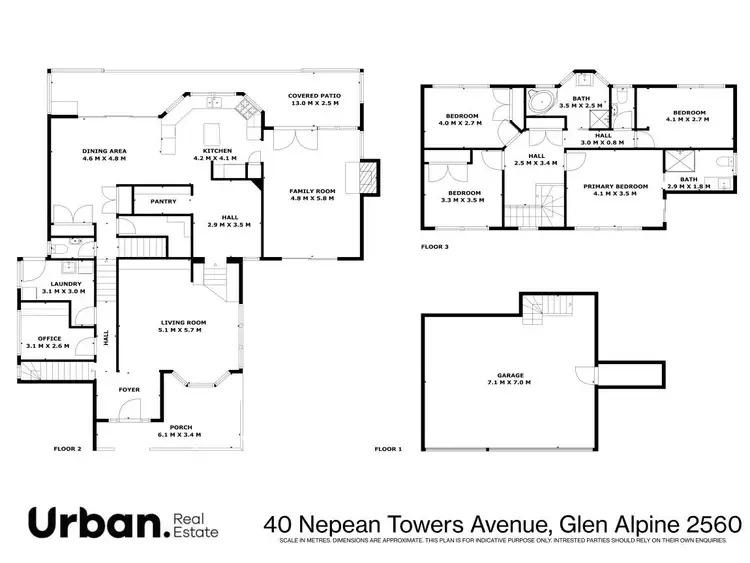 Floorplan of Homely house listing, 40 Nepean Towers Avenue, Glen Alpine NSW 2560