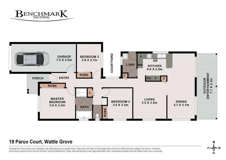 Floorplan of Homely house listing, 19 Paroo Court, Wattle Grove NSW 2173