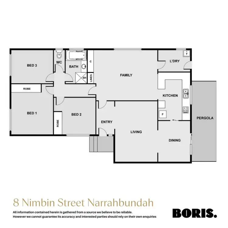 Floorplan of Homely house listing, 8 Nimbin Street, Narrabundah ACT 2604