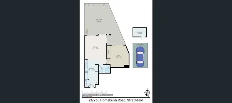 Floorplan of Homely apartment listing, 21/235 Homebush Road, Strathfield NSW 2135