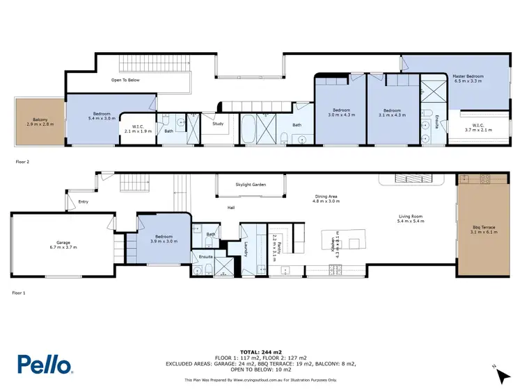 Floorplan of Homely semi-detached listing, 36A Acacia Avenue, Ryde NSW 2112