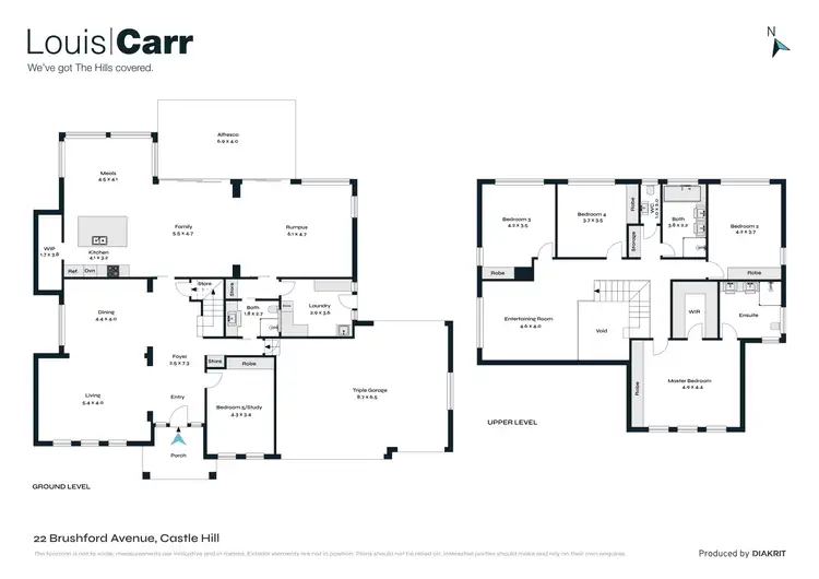 Floorplan of Homely house listing, 22 Brushford Avenue, Castle Hill NSW 2154