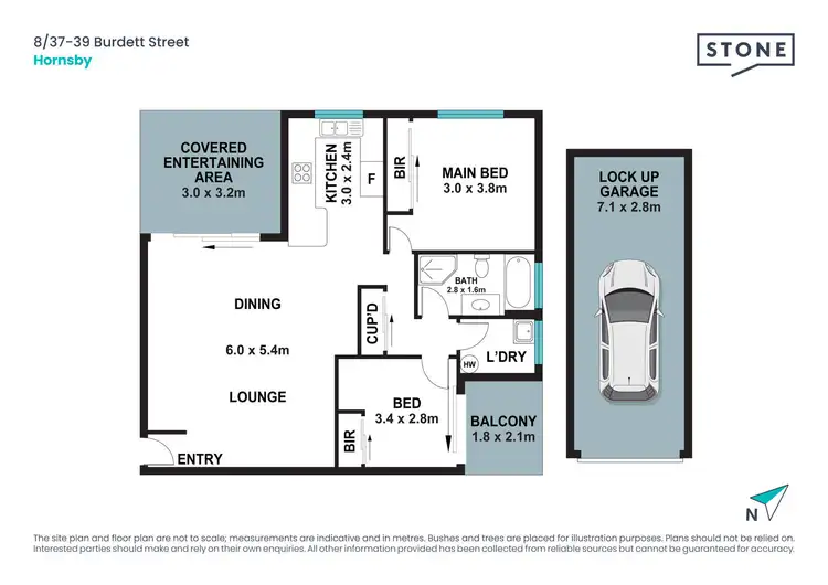 Floorplan of Homely apartment listing, 8/37-39 Burdett Street, Hornsby NSW 2077