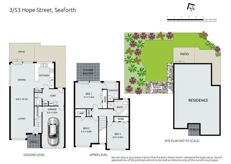 Floorplan of Homely townhouse listing, 3/53 Hope Street, Seaforth NSW 2092