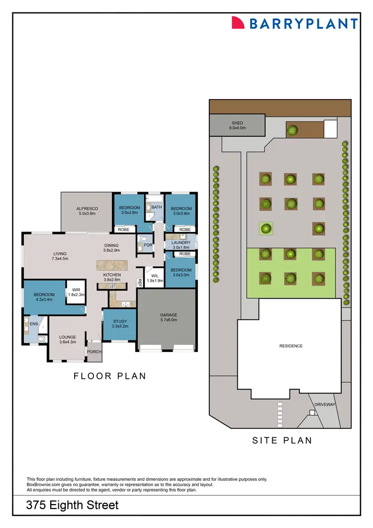 Floorplan of Homely house listing, 375 Eighth Street, Mildura VIC 3500