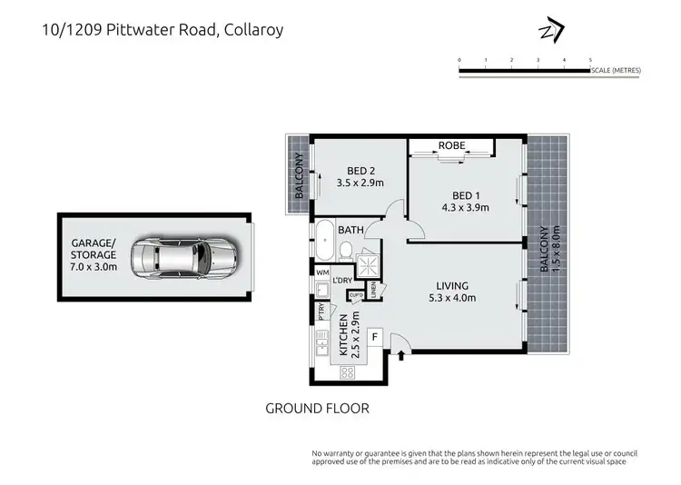 Floorplan of Homely apartment listing, 10/1209 Pittwater Road, Collaroy NSW 2097